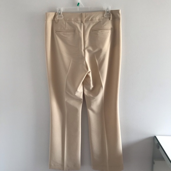 San Francisco High Waisted Cream Pleated Straight Leg Pants - Picture 8 of 16